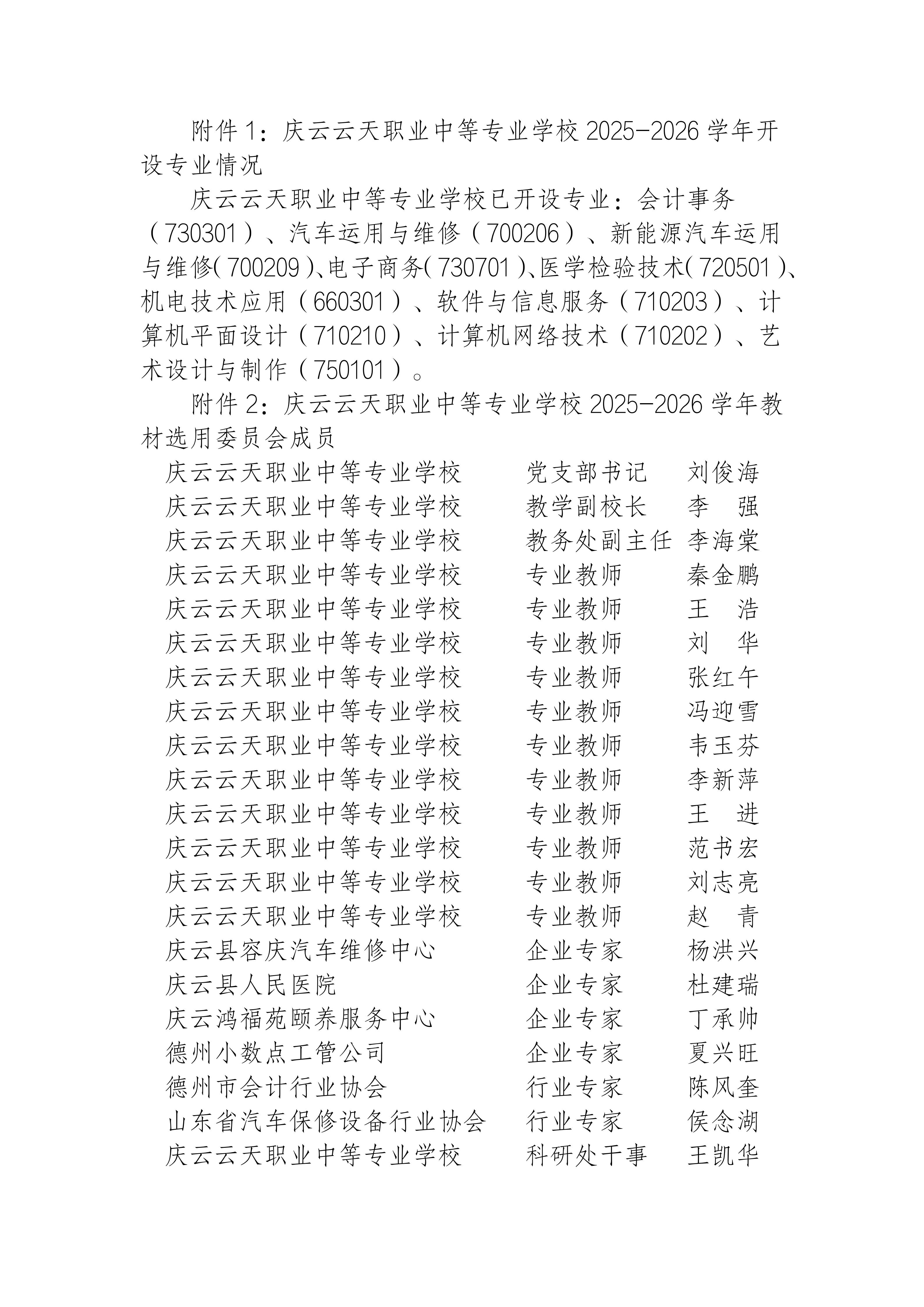 庆云云天职业中等专业学校教材选用委员会成员公示_02.jpg